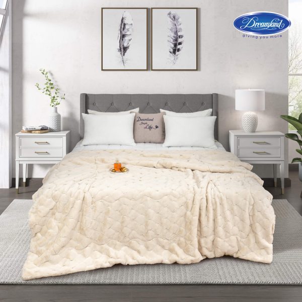 Chăn lông chồn xuất khẩu Mỹ - BEIGE