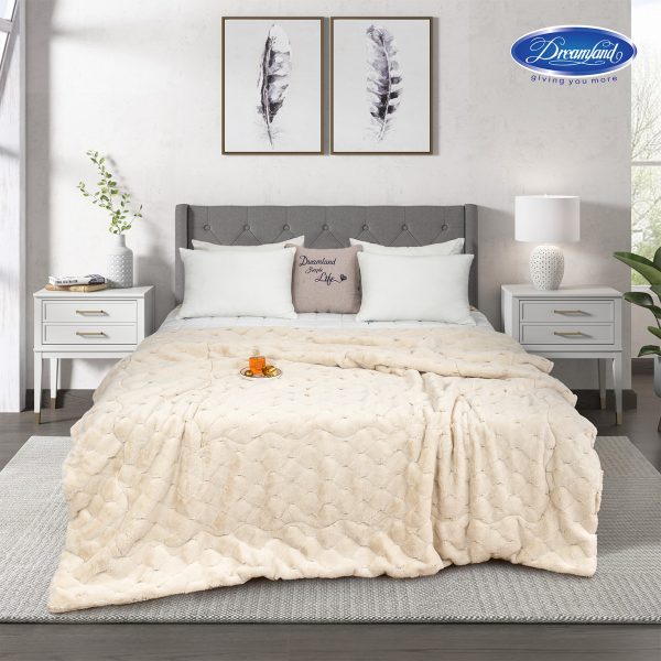 Chăn Lông Chồn Xuất Khẩu Mỹ - Beige Color