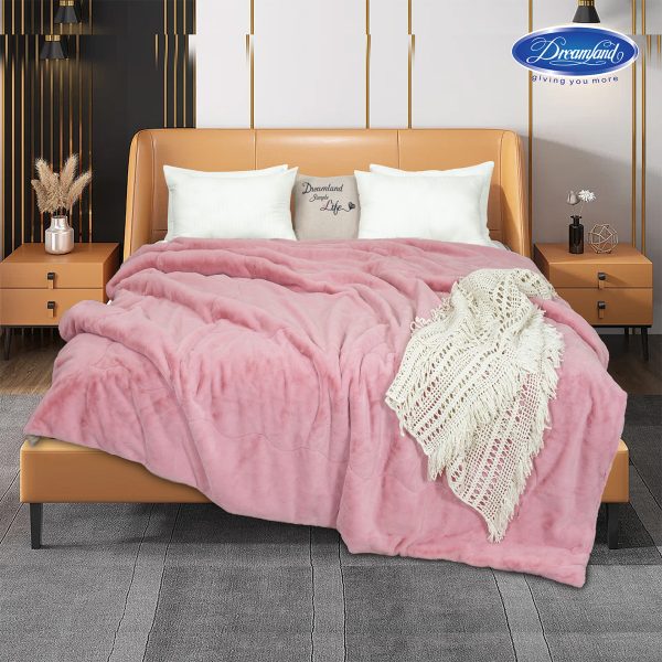 Chăn Lông Chồn Xuất Khẩu Mỹ - Pink Color