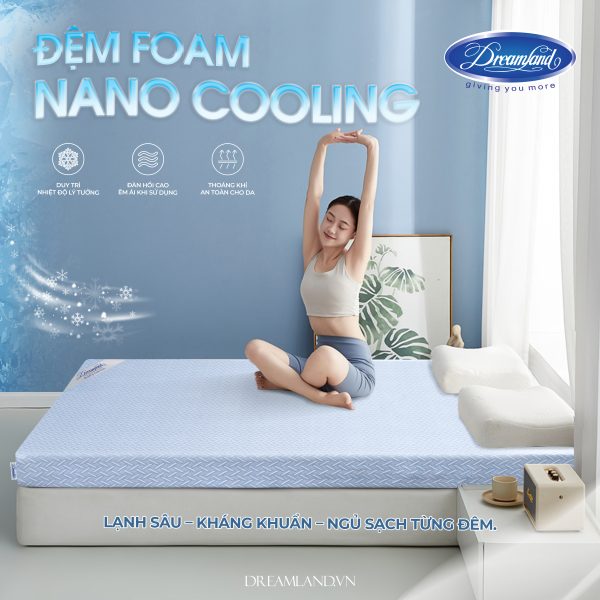 ĐỆM FOAM MASSAGE NANO COOLING